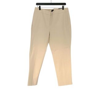 NWT Talbots Cream Size 14WP Chatham Ankle Pants Casual  Classic Minimalist